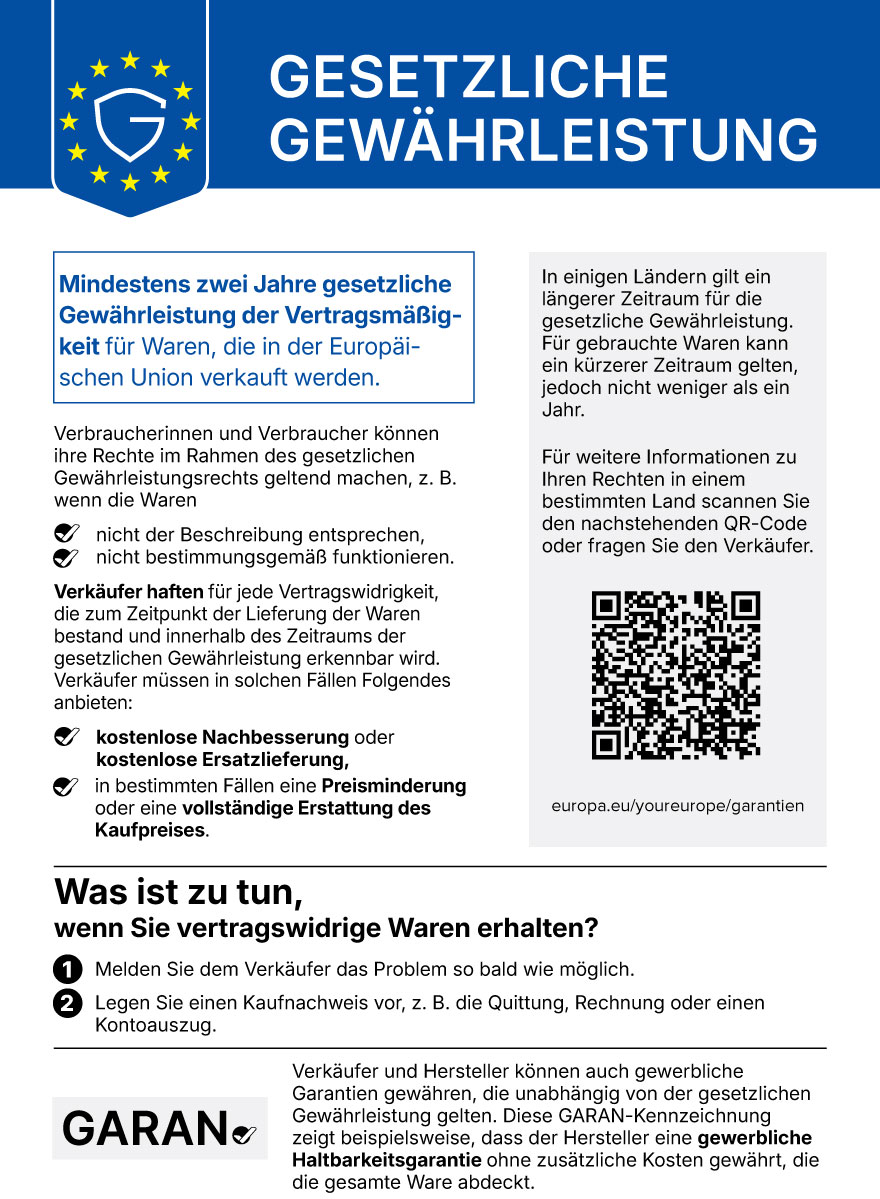 EU-Gewährleistungslabel