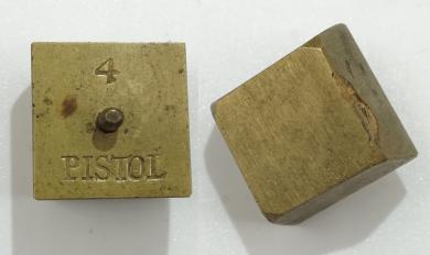 Münzgewicht 4 PISTOL, bergisch. Aeckersberg. 