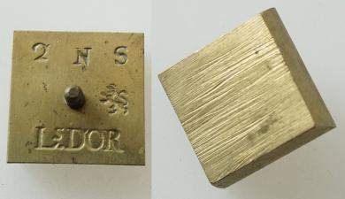 Münzgewicht 2 Neu-Schild-Louisdor, bergisch. Aeckersberg. 