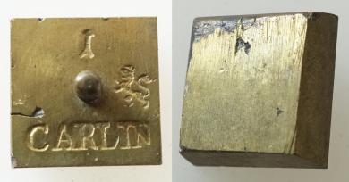 Münzgewicht 1 CARLIN, bergisch. Aeckersberg. 