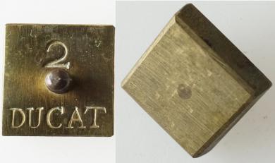 Münzgewicht 2 DUCAT, bergisch. Aeckersberg. 