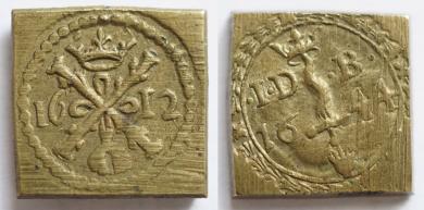 Münzgewicht 1 Albertus, Jacob Jansz de Backer 