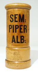 Apotheken-Holzdose, Wien, um 1820, Piper 