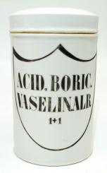 Porzellangefäß, 20. Jh, Borsäure-Vaseline 