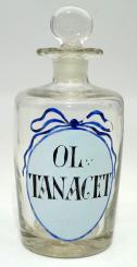 Apothekenflasche, 19. Jh., "Oleum Tannaceti" 