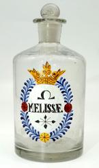 Apothekenflasche, 19. Jh., "Spir: Melissae:" 
