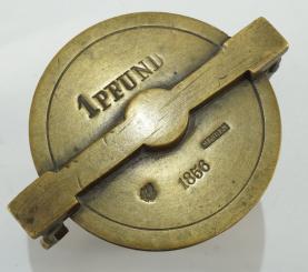 Einsatzgewicht, Preussen, 1856 