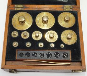 Apothecary weights, Standard weights, 1890, Oertling 