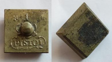 Münzgewicht bergisch, Solingen, 1 Pistol, Joh. Phil. Herbertz 