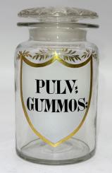 Großes Biedermeier-Weithalsglas, um 1840. 