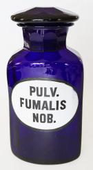 Seltenes großes Kobaltglas, Mitte 19. Jh. 