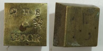 Münzgewicht 2 N S-LsDOR, bergisch. Melchior Kruse 