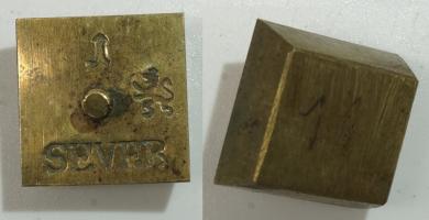 Münzgewicht 1 SEVER, bergisch. Melchior Kruse 