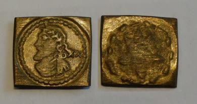 Münzgewicht 1/4 Umbkicker - Laurel - Jacobus neuer - Unite, um 1620, Coppenol 