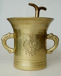 Hochzeits-Mörser, 1781, Nürnberg, 18. Jh. 