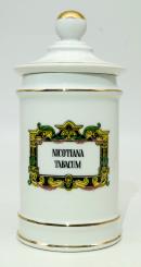 Porzellangefäß, 20. Jh, Tabakblätter, Replik 