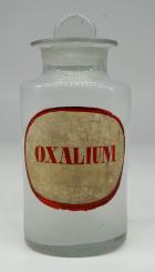 Apotheken-Glasgefäß, deutsch, 19, Jh. Oxalium 
