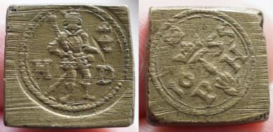 Münzgewicht 2 H-Dukat, Meister "PH", 1655 