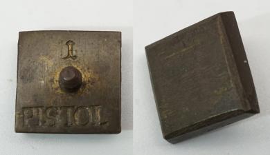 Münzgewicht 1 PISTOL, bergisch. Abraham Kruse 