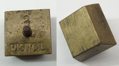 Münzgewicht 2 PISTOL, bergisch. Abraham Kruse 