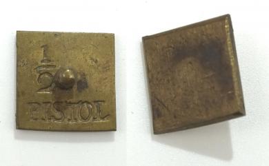 Münzgewicht 1/2 PISTOL, bergisch. Aeckersberg 