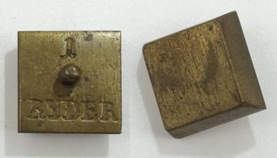 Münzgewicht 1 RYDER, bergisch. Aeckersberg 