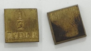 Münzgewicht 1/2 RYDER, bergisch. Aeckersberg 