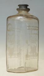 Schnapsflasche mit Schleifornamenten, 18. Jh. 
