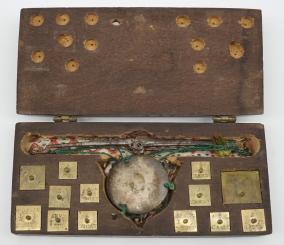 Münzwaage von I.G. Sigler, Nürnberg. Spätes 18. Jh. 