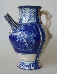 Kanne, Fayence, Italien, 19. Jh 