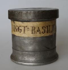 Apotheken-Zinndose, deutsch, um 1800 