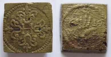 Münzgewicht 1/2 Franc, Willem van Langenberch. 