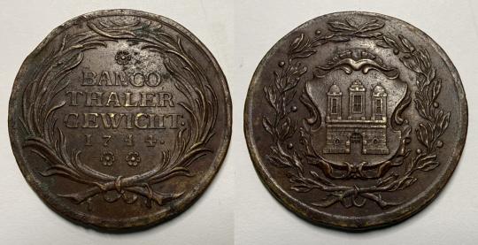 Münzgewicht 1 BANCO THALER 1744 