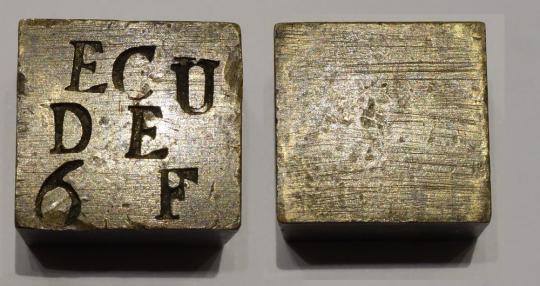 Münzgewicht Écu de 6F, Frankreich, nach 1800. 